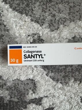 New Santyl Collagenase 30 g Ointment Wound Debridement Skincare